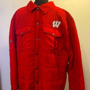 Wisconsin Badgers Colosseum Detonate Quilted Full-Snap Jacket - Red